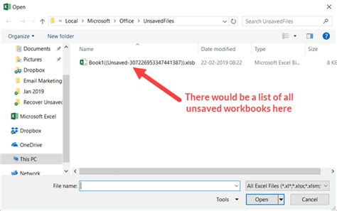 How to Recover Unsaved Excel File に対する画像結果
