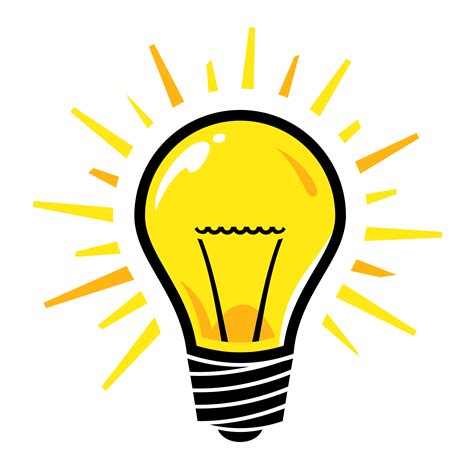 Toradh íomhá ar LED Light Bulb Symbol Vector