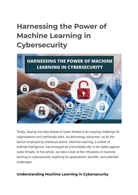 Image result for Define Machine Learning in Cyber Security