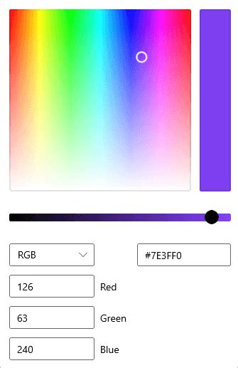 Toradh íomhá ar HTML Color Picker Light Grey