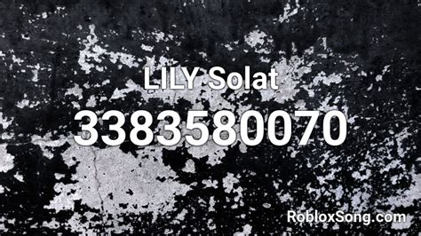 Afbeeldingsresultaten voor Lily Roblox ID Code