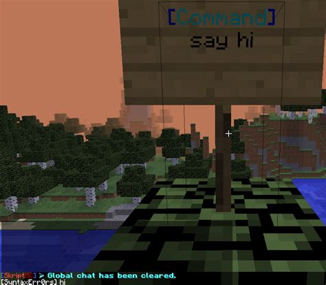 Toradh íomhá ar Command Signs Plugin