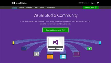 Afbeeldingsresultaten voor Visual Studio Community for Web Design and Development