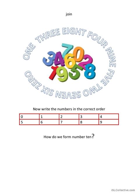 Image result for ESL Numbers Worksheets for Adults