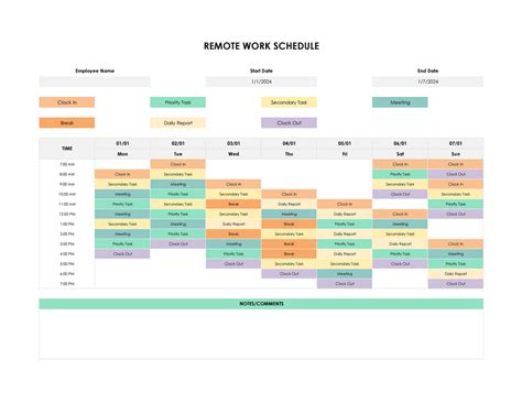 Image result for Free Weekly Work Schedule Template Excel