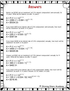Toradh íomhá ar Compound Interest Problems 8th Grade