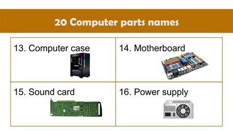 Toradh íomhá ar Classification of Parts of Computer