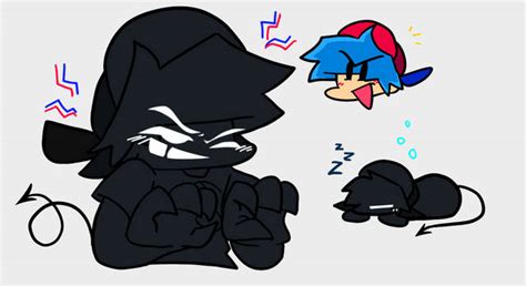 Image result for Soul Bf FNF Black and White