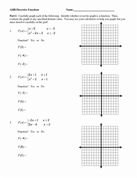 Image result for Label Piecewise Functions Worksheet