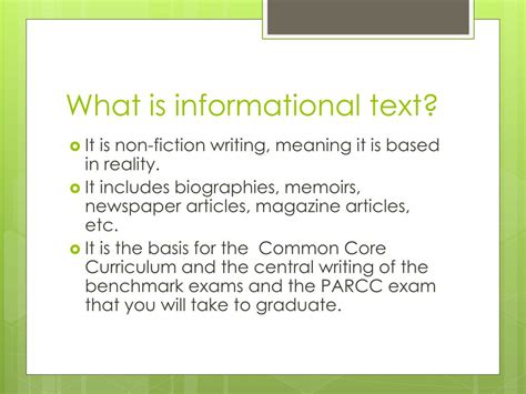 Image result for Informational Text Definition