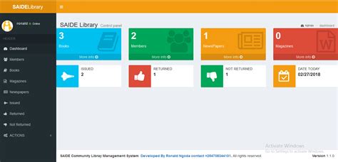 Image result for Library Management System in Java Project Dashboard