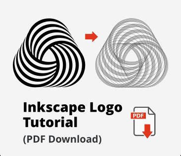 Toradh íomhá ar Inkscape Logo Tutorial