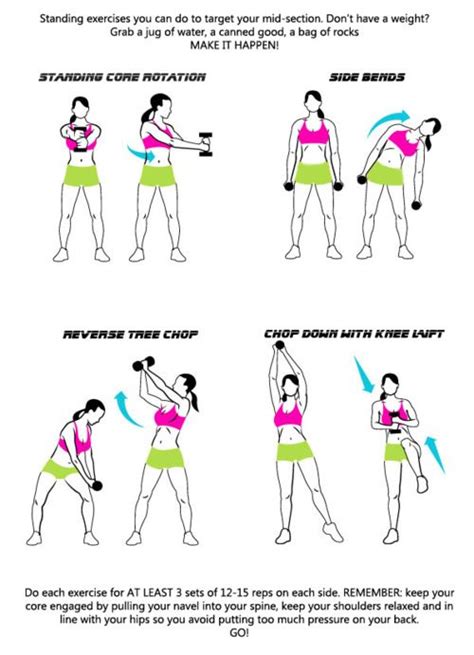 Image result for Core Activation Exercises Standing