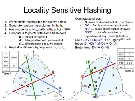 Afbeeldingsresultaten voor Locality-Sensitive Hashing