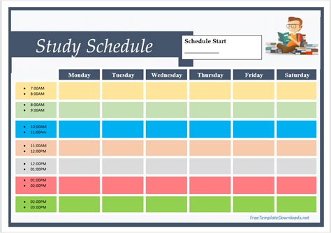 Image result for Study Time Schedule