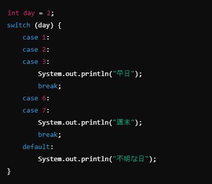 Java Switch/Case Error Handling に対する画像結果