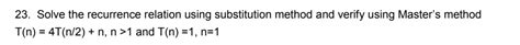 Afbeeldingsresultaten voor Recurrence Relation Substitution Method Ans Generator