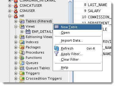 Toradh íomhá ar Easy SQL Table Create Oracle
