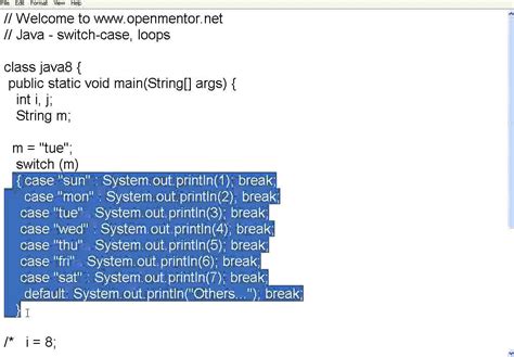Toradh íomhá ar Questions for Switch Case in Java