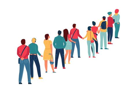 Image result for Mock Up of People Waiting in Line