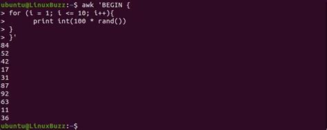 Examples of the Awk Command に対する画像結果