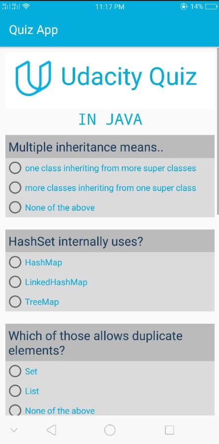 Image result for Java Quiz App