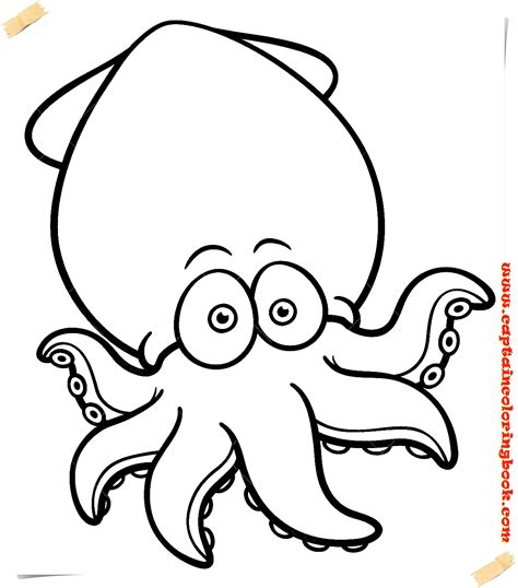 Image result for Octopus Colouring In