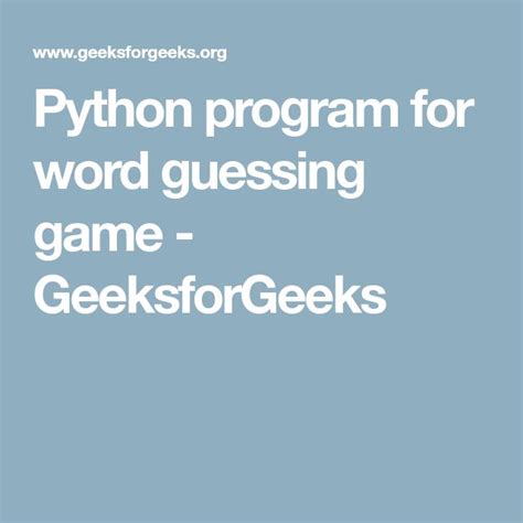 Image result for Word Guessing Python Game