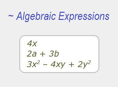 Afbeeldingsresultaten voor Expression Math Example