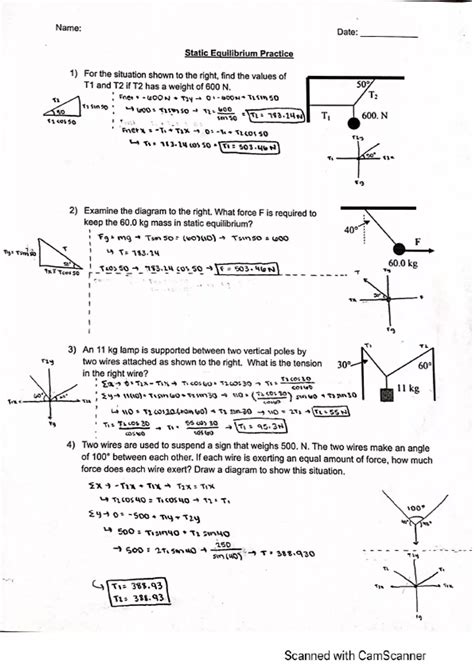 Static Equilibrium Physics Problems に対する画像結果