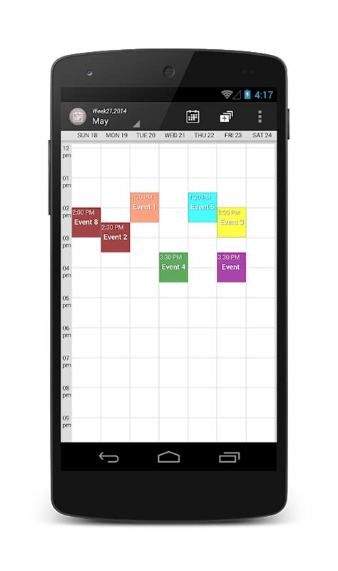 Weekly Schedule Graph に対する画像結果