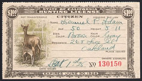 Image result for Plan Paper Hunting License Tags