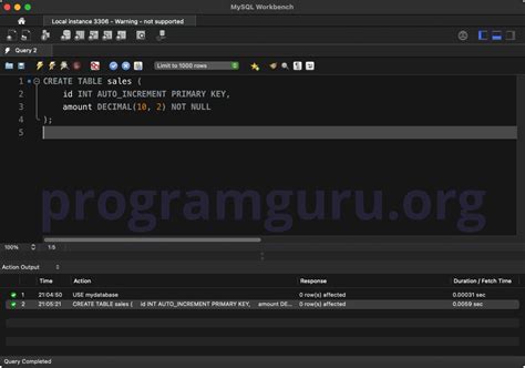 Image result for MySQL Table Format