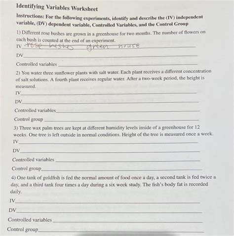 Identifying Variables Worksheet 7th Grade with Answers に対する画像結果