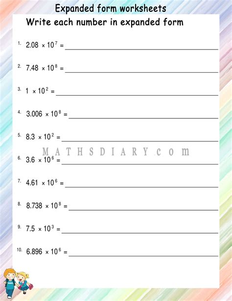 Image result for Expanded Form Worksheets Grade 6