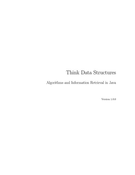 Image result for Think Data Structures Cover