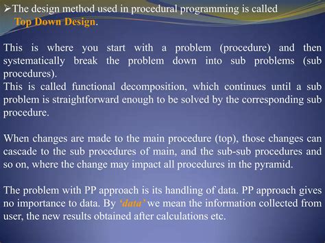 Image result for Procedure Oriented Programming Language PPT