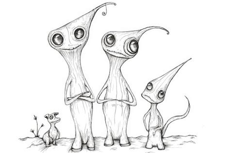 Image result for Alien Eye Types Drawing