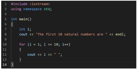 Toradh íomhá ar Example of Advanced C++ Code