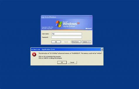 Image result for Windows XP Error Box