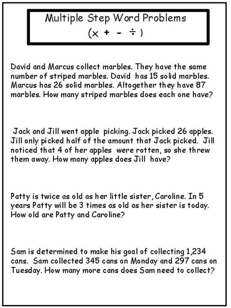 Multiple-Step Word Problems Addition માટે ઇમેજ પરિણામ