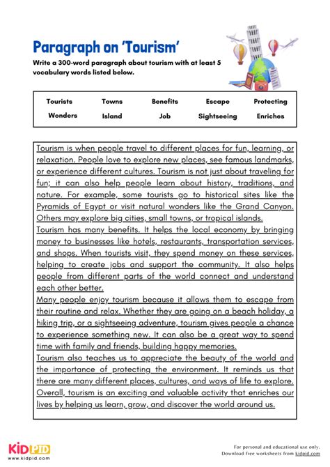 Introduction Paragraph Tourism Course に対する画像結果