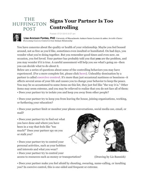 Image result for Controlling Partner Signs