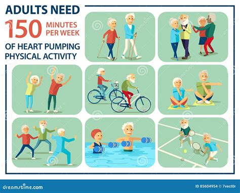 Toradh íomhá ar Physical Activity Exercise Infographic