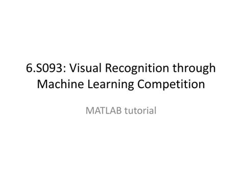 Machine Learning Competition Image に対する画像結果