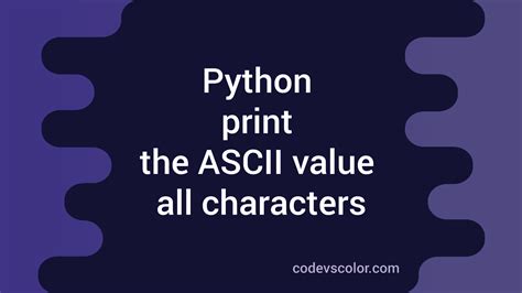 Image result for ASCII Values of Alphabets in Python