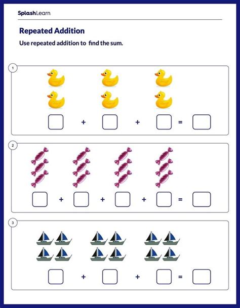 Repeated Addition Multiplication Free Printable Worksheets-এর ছবি ফলাফল