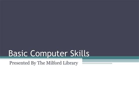 Image result for Computer Skills Presentation Slides