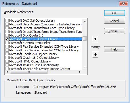 Referncing Access Data From Excel Using Basic に対する画像結果