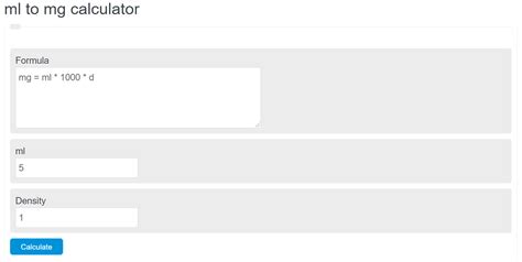 Mg to Ml Medication Calculator に対する画像結果
